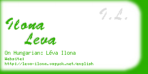 ilona leva business card
